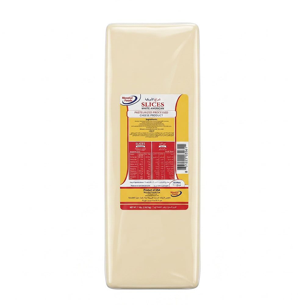 American White Slice Cheese MF 200 slice