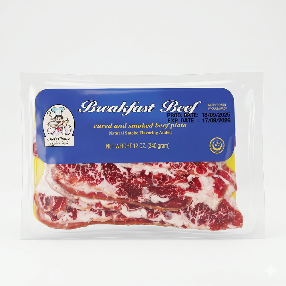 Beef Breakfast Bacon 340g